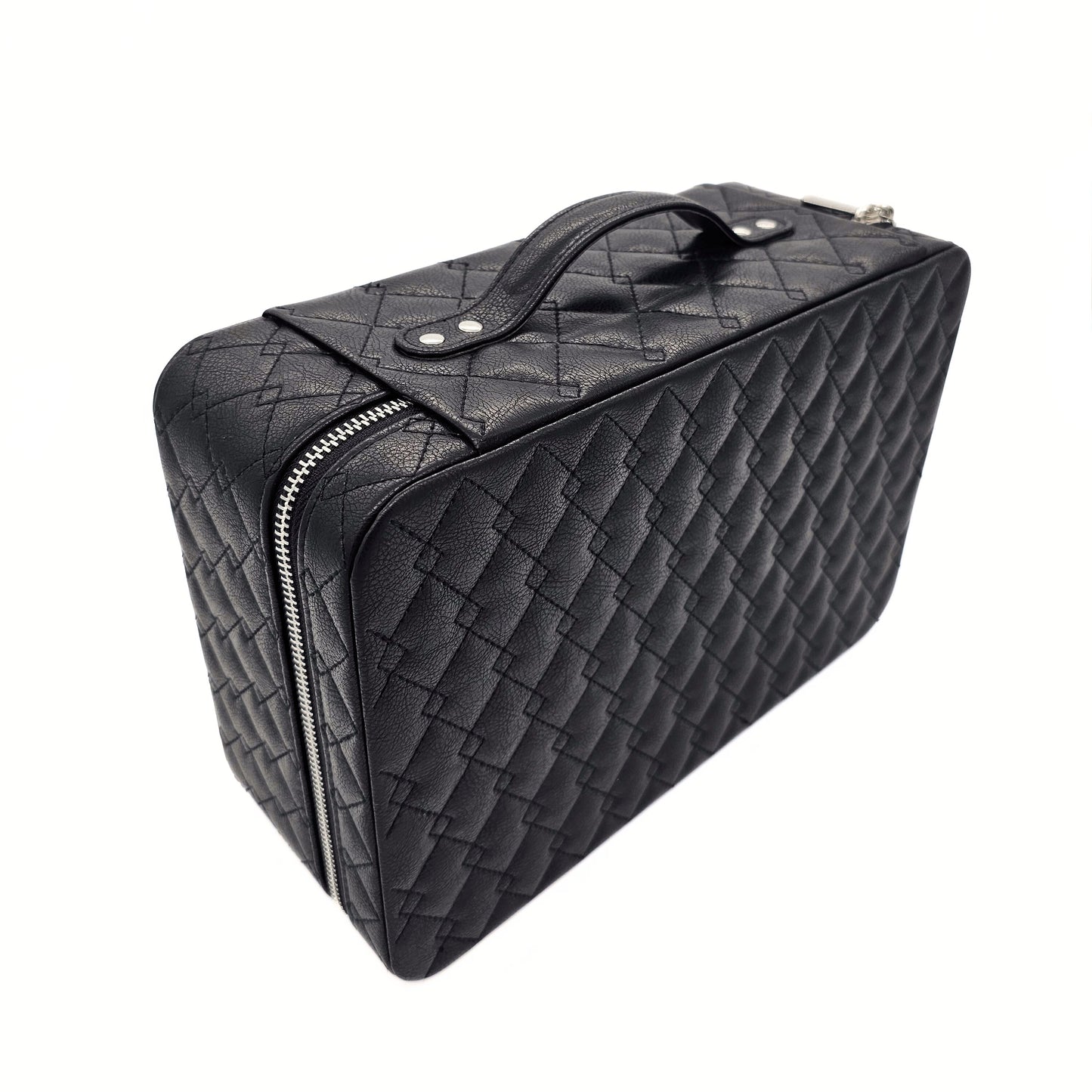 Black and orange watch/jewellery case