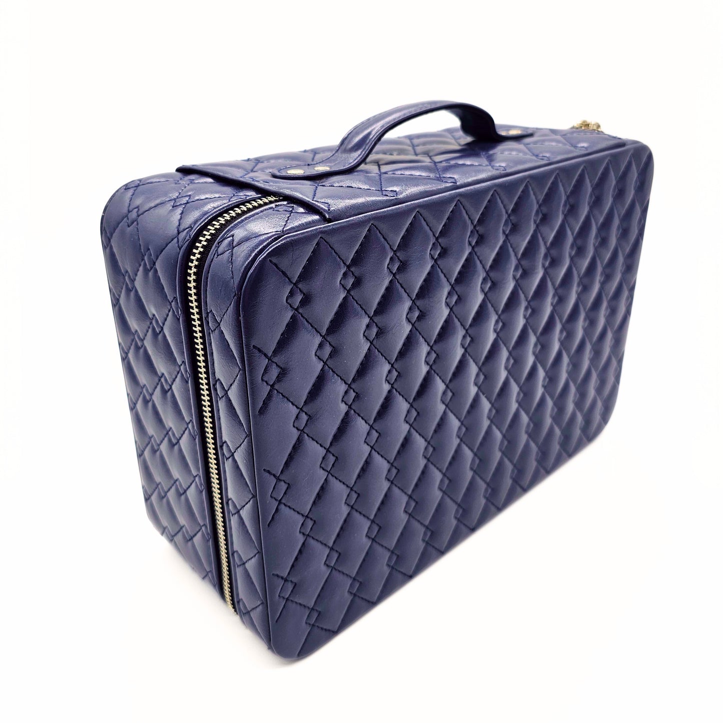 navy blue watch/jewellery case