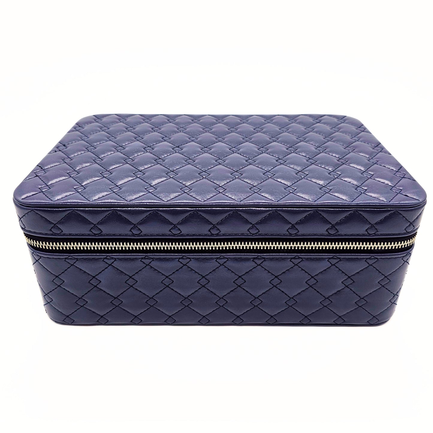 navy blue watch/jewellery case